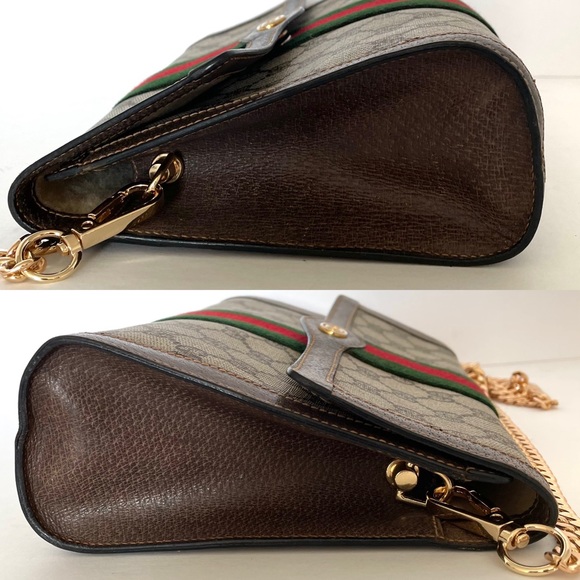 🔴SOLD🔴Gucci Ophidia Web clutch crossbody bag - Picture 7 of 16